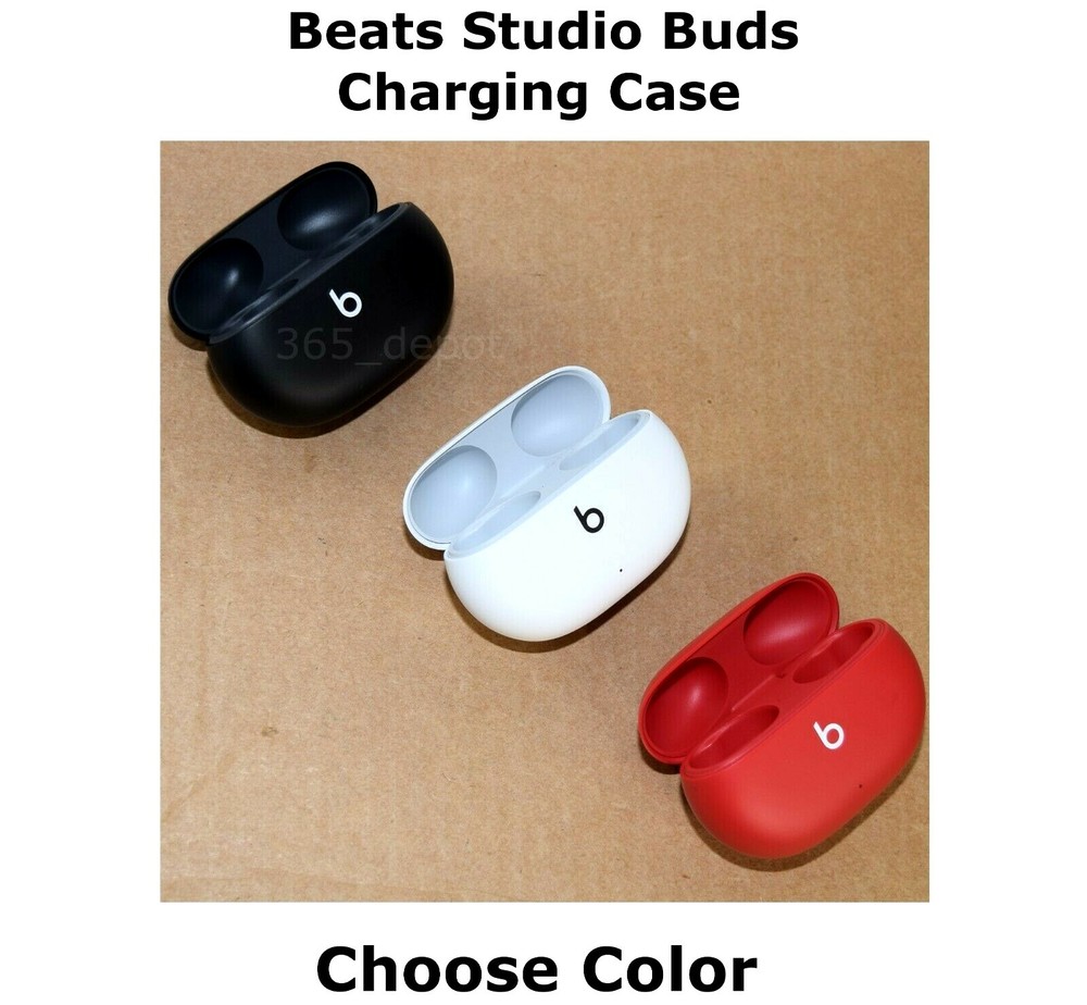 OEM Beats Studio Buds Wireless Charging Case Black/ Red/ White Replacement Part