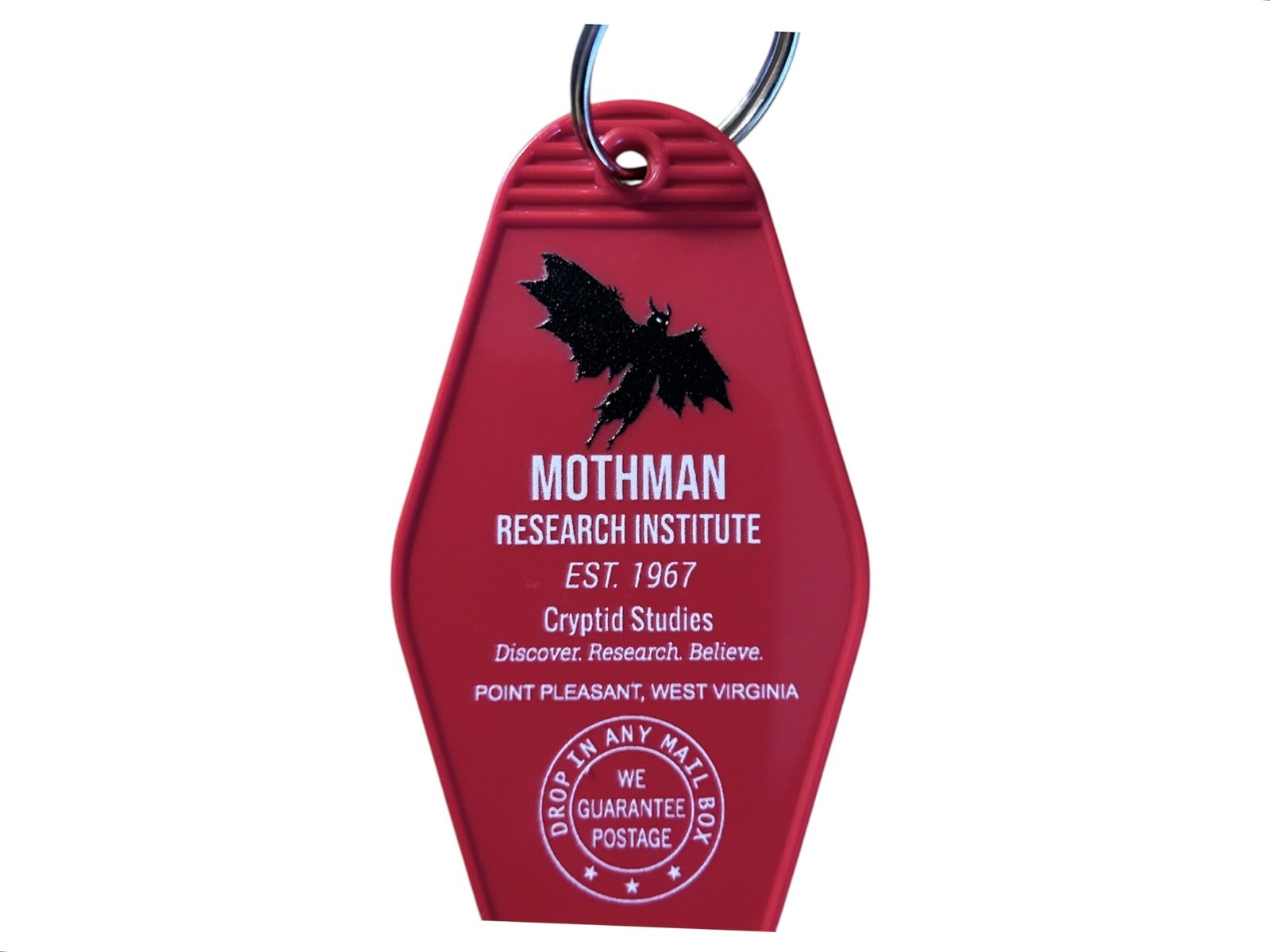 MOTHMAN Research Institute Keytag New Keychain with Free Shipping