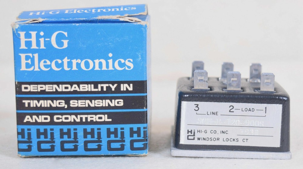 Hi-G Electronics 6 Terminal Timer Relay   SCN-E-120-900S