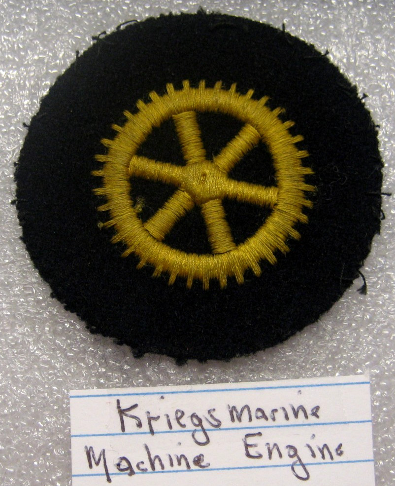 /German NAVY ww2 KRIEGSMARINE rate patch MACHINE ENGINE