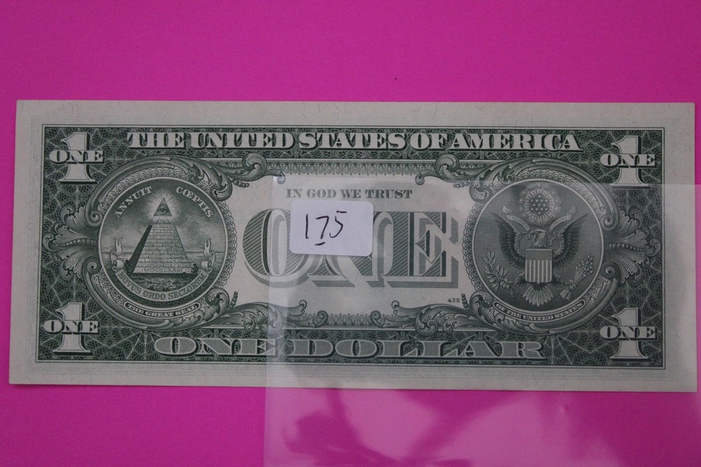 Uncirculated 1957 B $1 One Dollar Silver Certificate Blue Seal Note Currency 175