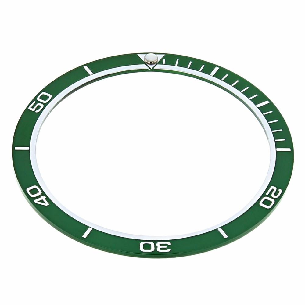 REPLACEMENT BEZEL INSERT GREEN FOR WATCH 38MM X 31.50MM