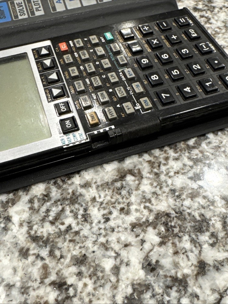 SHARP EL-9000 Super Scientific Calculator Graphic Programmable Works Dark Screen