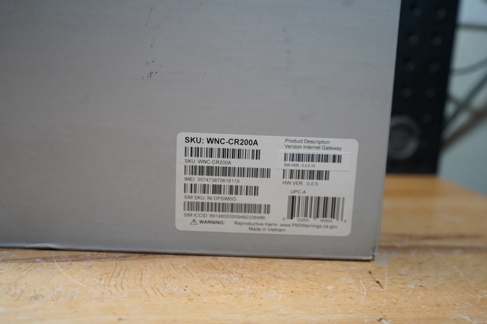 VERIZON WNC-CR200A INTERNET GATEWAY