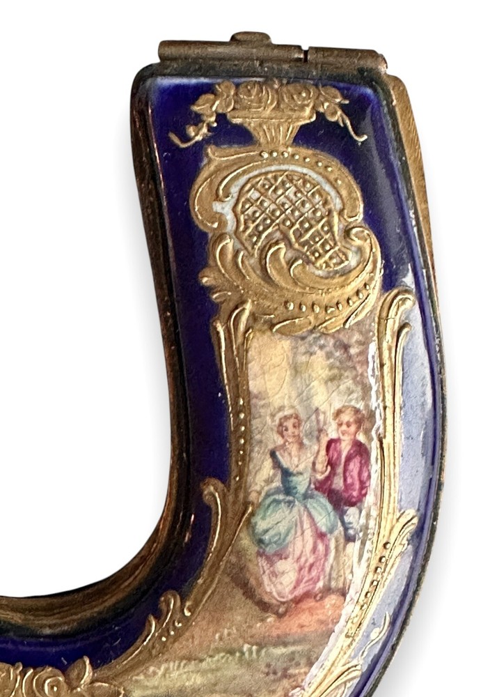 Sevres Box Horshehoe Shaped Snuff Box