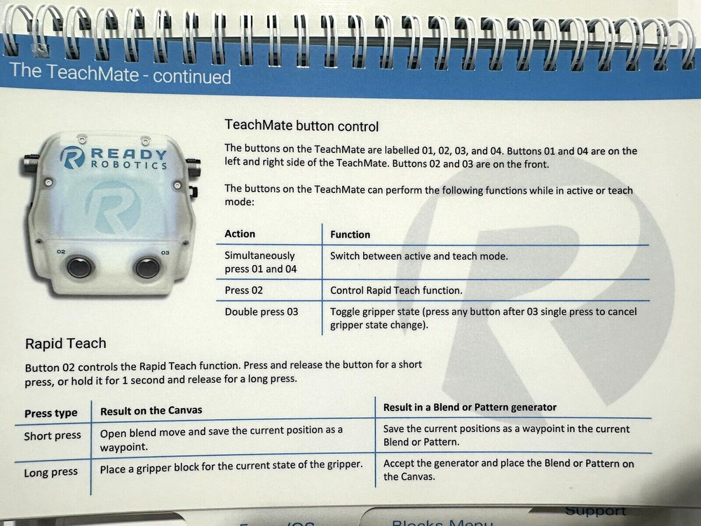 Ready Robotics TeachMate V1 End Effector Module Universal Robots Fanuc ABB etc.