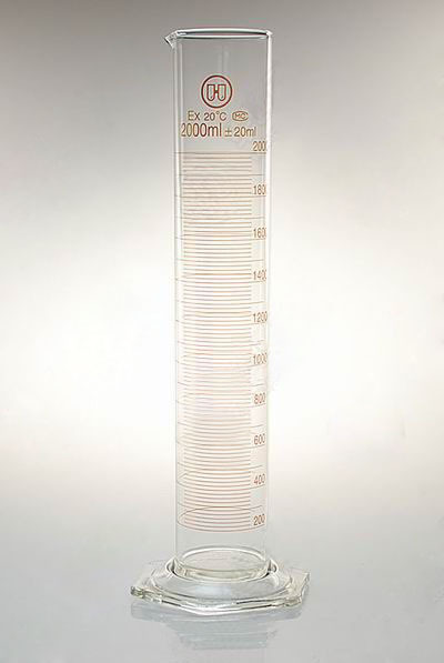 lab glass graduated cylinder 500ml new