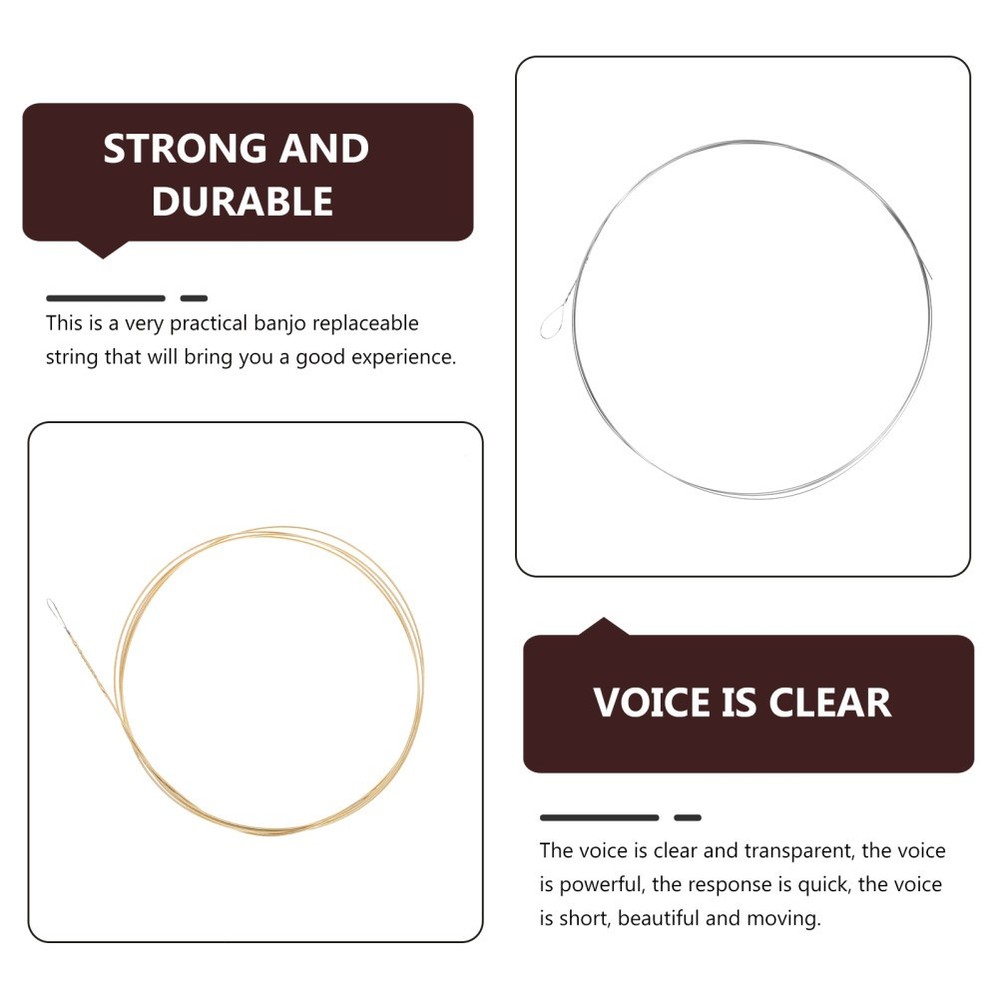 Banjo Strings Set Sturdy Music Wire Instrument Accessories Beginner