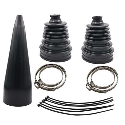 Universal CV Joint Boot Kit with 1 Cone Universal Non-Split 2 Boots with 1 Cone