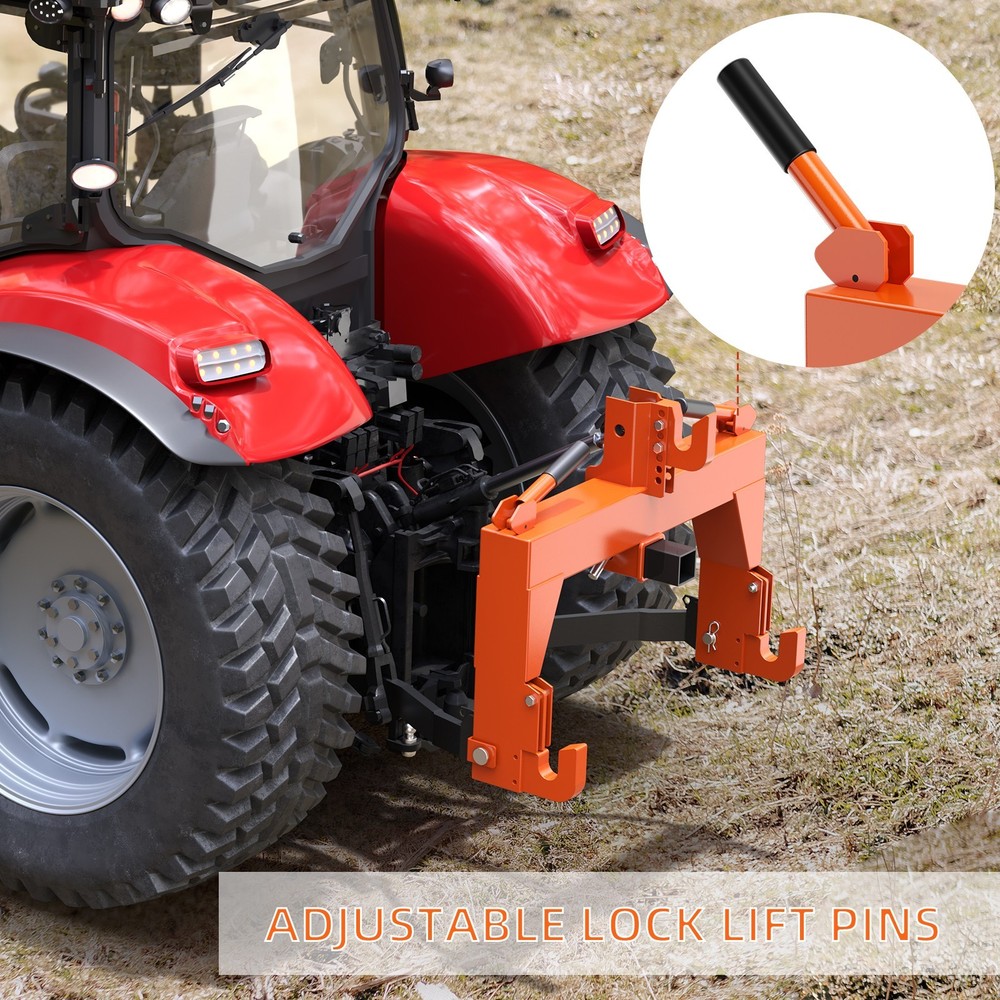 Quick Hitch 3 Point Tractor Quick Hitch Category 1, 2 Tractor 3000 LBS