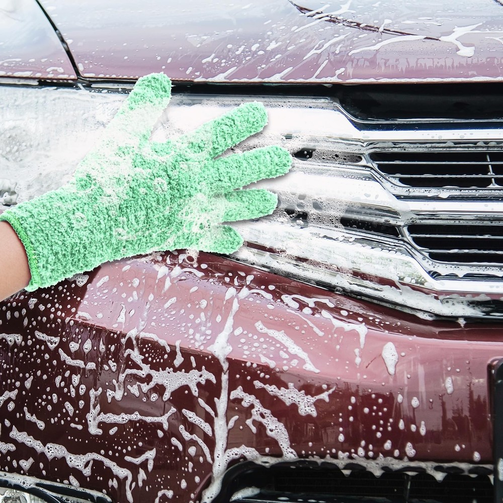 Plant Dusting Gloves, Microfiber Dusters for Cleaning Kitchen Indoor Mitt for...