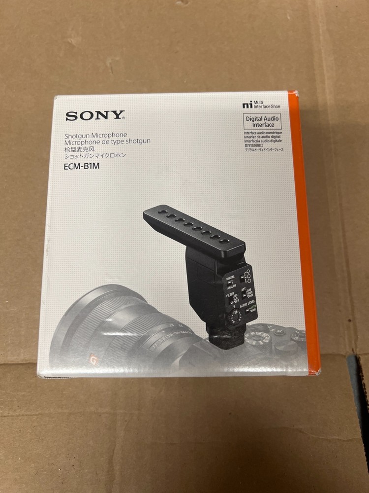 SONY ECM-B1M Shotgun Microphone Camera Mount Digital Audio Interface