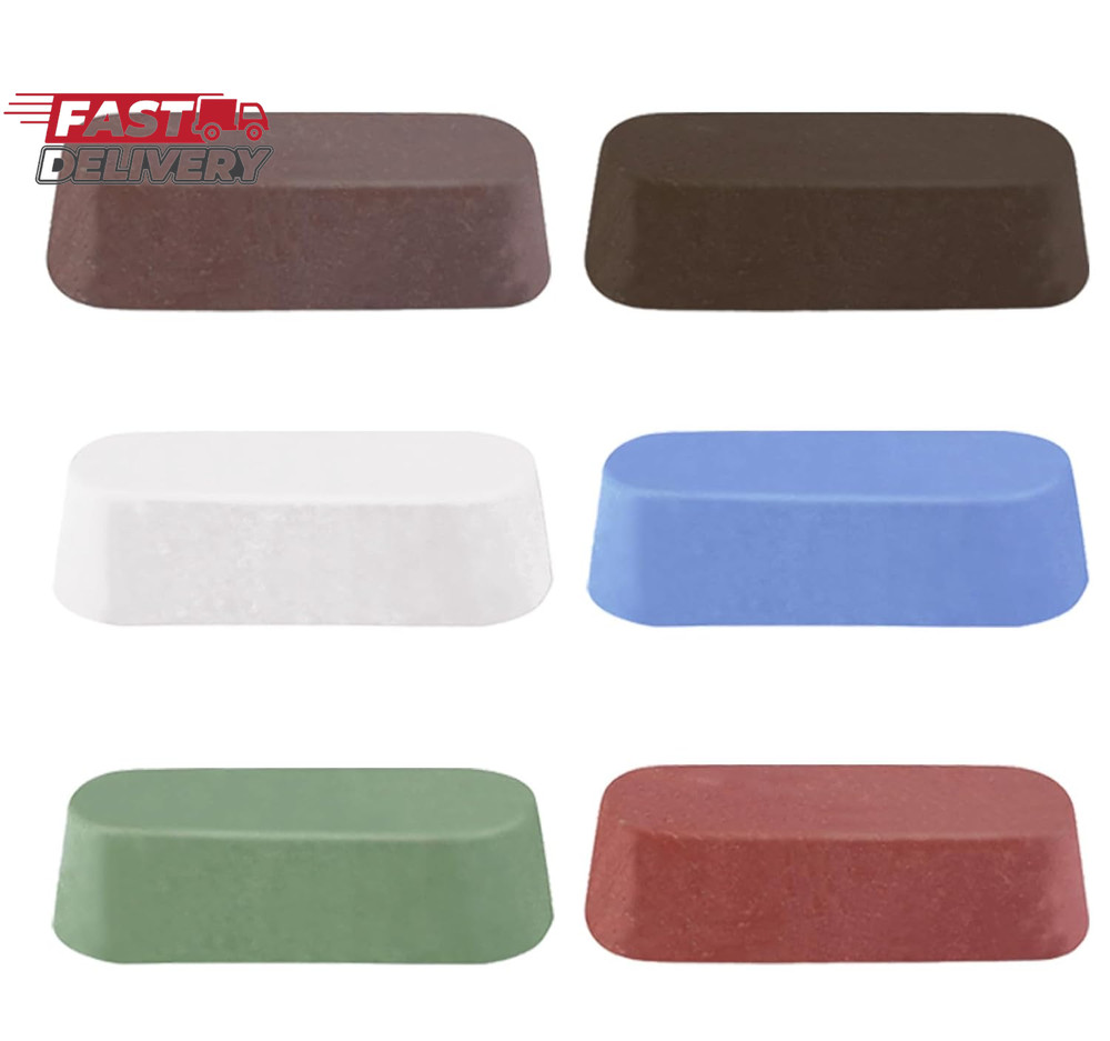 6 Pcs Metal Buffing Polishing Compound for Buffing Wheel, Buffing Wheel Compound