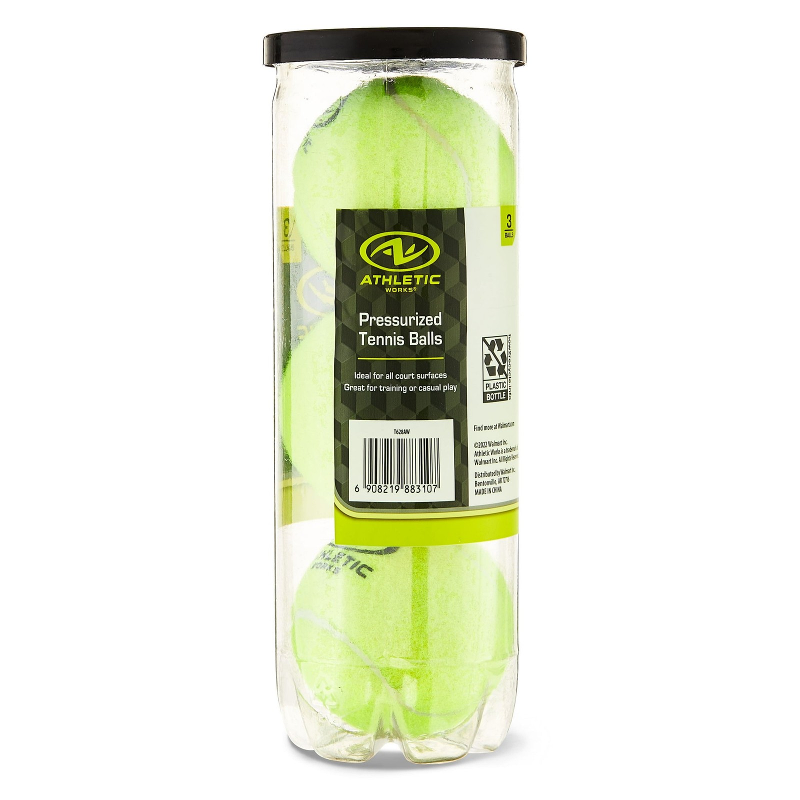 Athletic Works Pressurized Tennis Balls, 3-Pack, All Court Use New & sealed