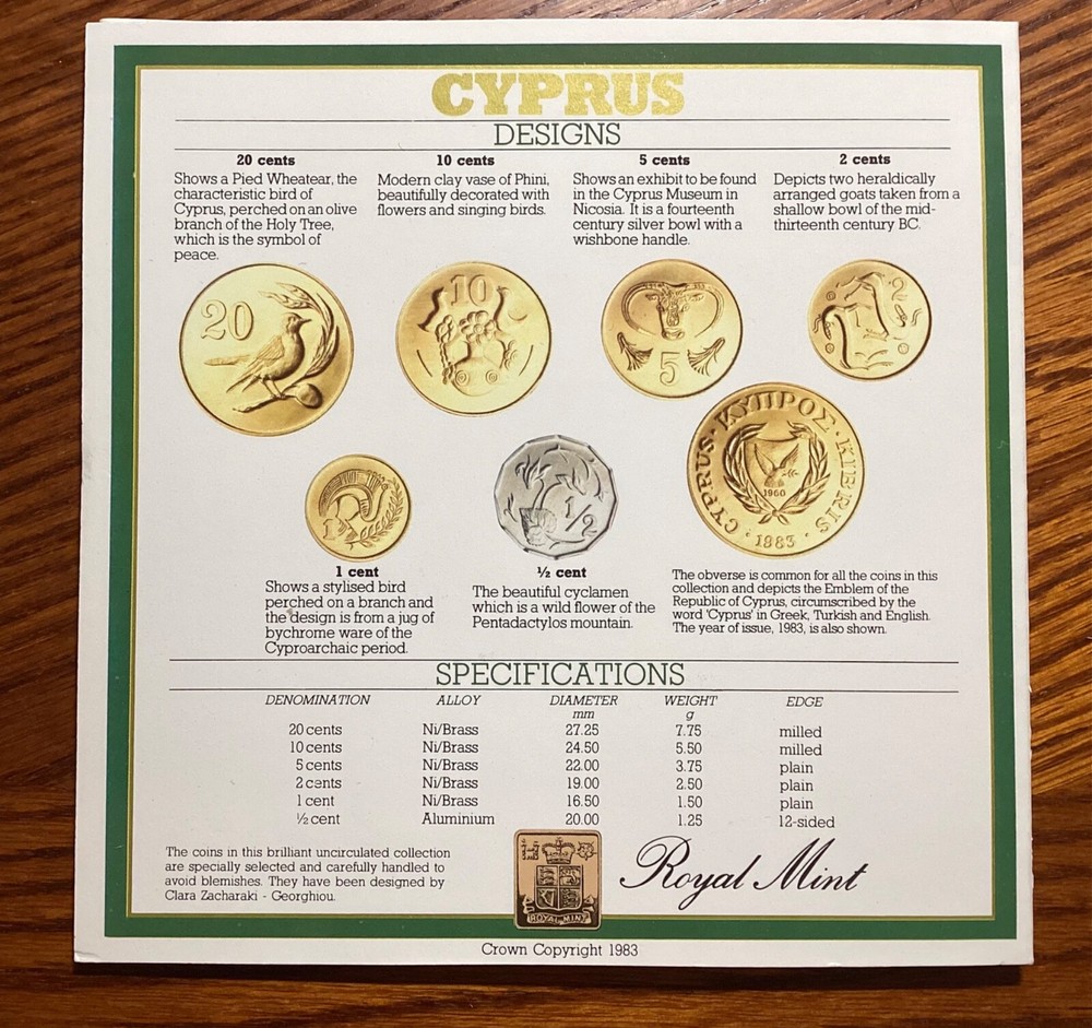 Cyprus 1983 Official Mint Set (Royal Mint)