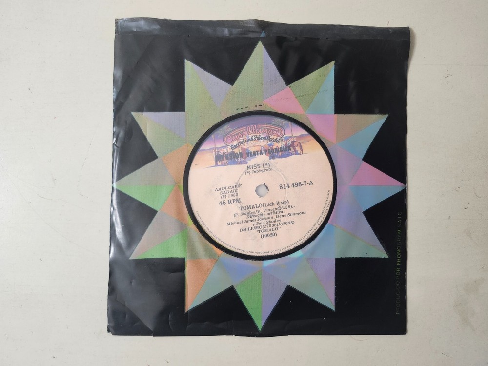 KISS RARE Argentina 1982 Lick It Up Not For Innocent Vinyl 45 Import 814 498-7