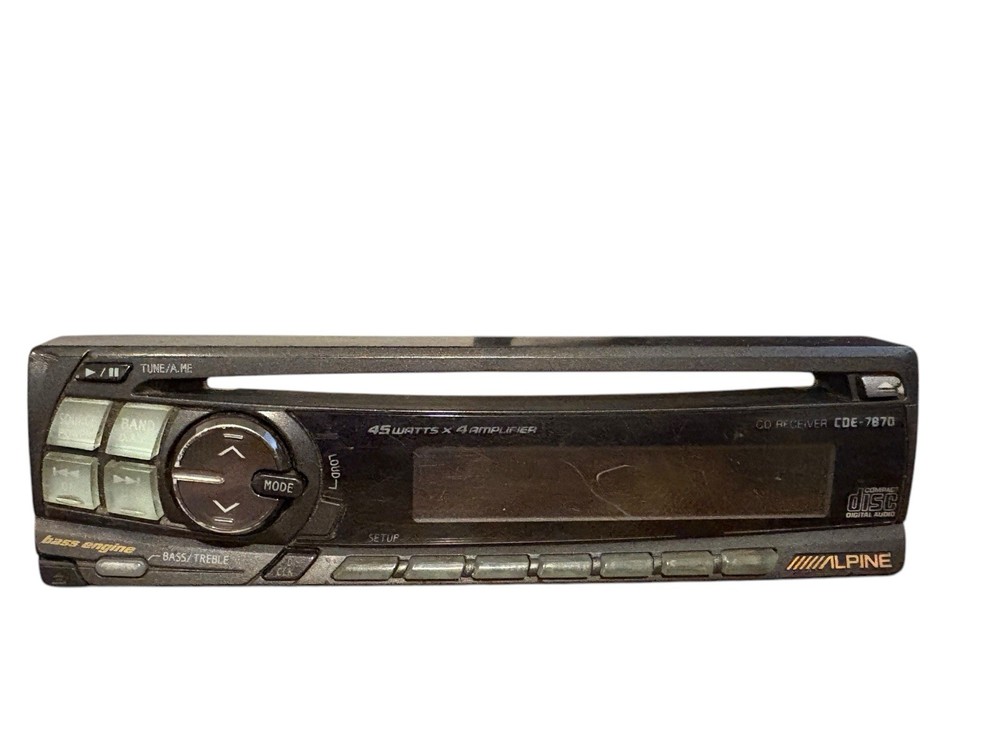 Alpine CDE-7870 Car Auto CD Faceplate ONLY