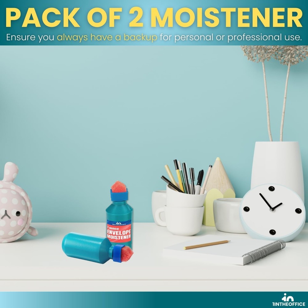 1InTheOffice Envelope Moistener (2 Pack)