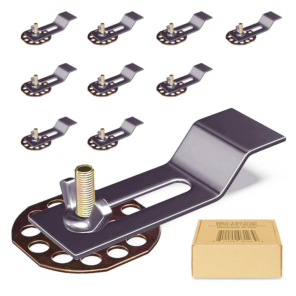 Sink Clips, Undermount Sink Brackets, Bathroom Kitchen Ceramic Stainless Stee...