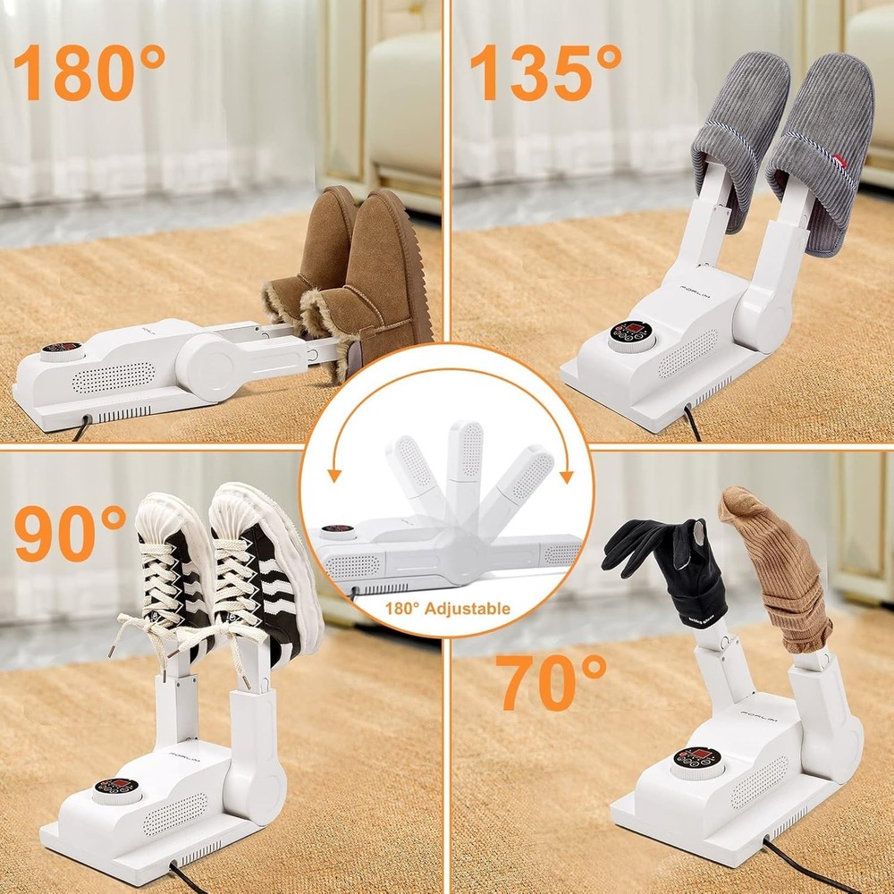 Upgraded Temperature Control] Shoe & Boot Dryer for Work Boots with 24-Hour D...