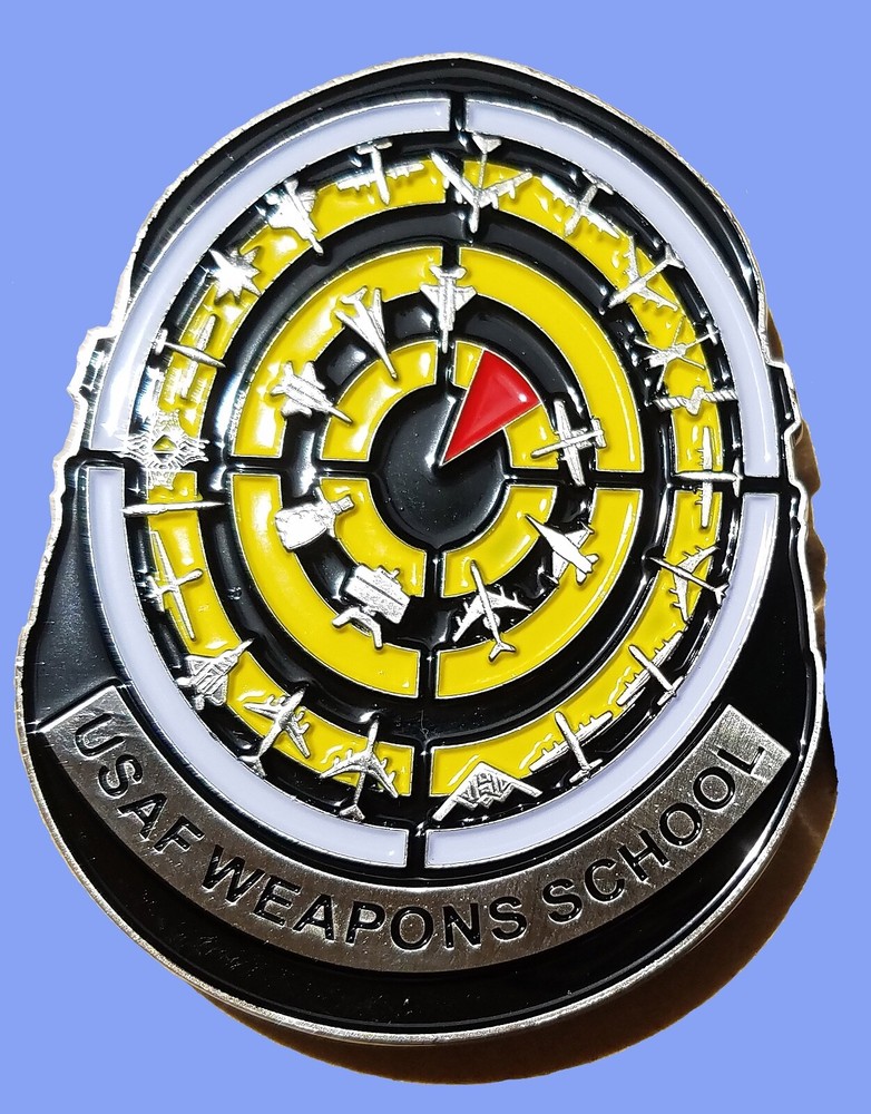 US AIR FORCE FIGHTER WEAPONS SCHOOL CHALLENGE COIN 2" 98