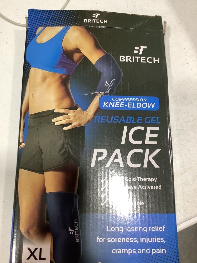 BRITECH Reusable Gel ICE Pack Compression  KNEE-ELBOW XL NEW