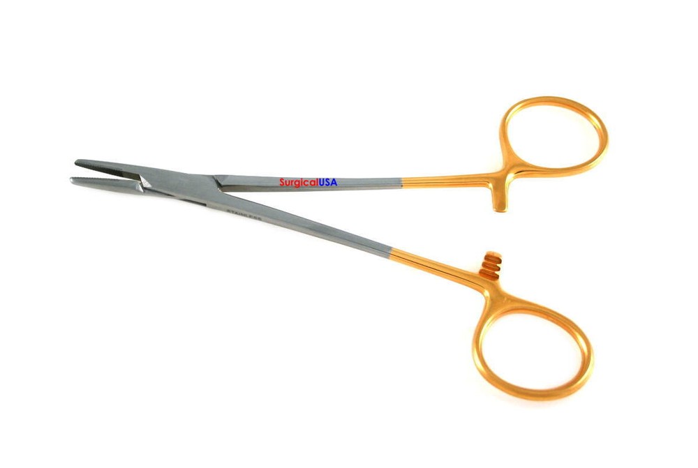 TC Mayo Needle Holders 7" Straight Serrated Jaws with Carbide Inserts