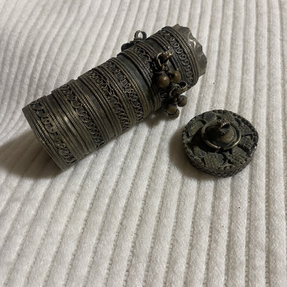 Antique handmade Silver Bottle
