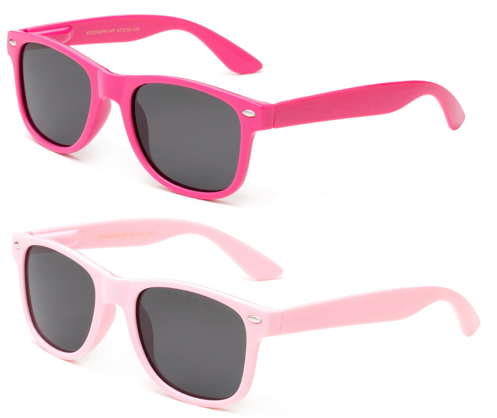 Kids Sunglasses Polarized Girls Pink Frame Cute Classic Retro 1-6 Years UV 100%
