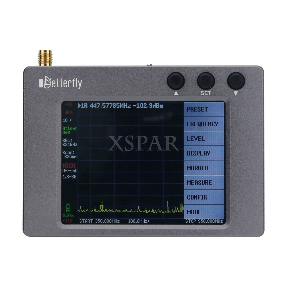 KN800 Plus Wireless Microphone Signal Analyzer Frequency Meter with Touch Screen