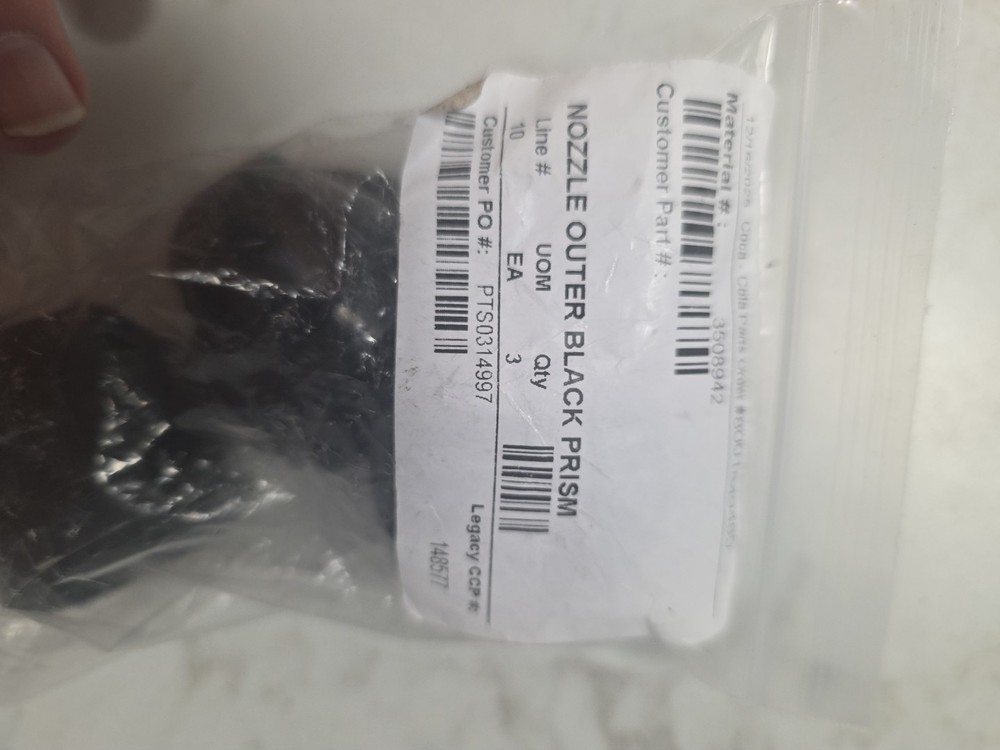 Nozzle Outer Black Prism 620069121 CORNELIUS 3 pack