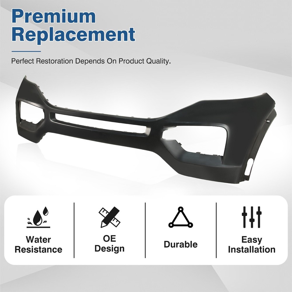 Front Bumper Plastic For 2020-2025 Ford Explorer Black