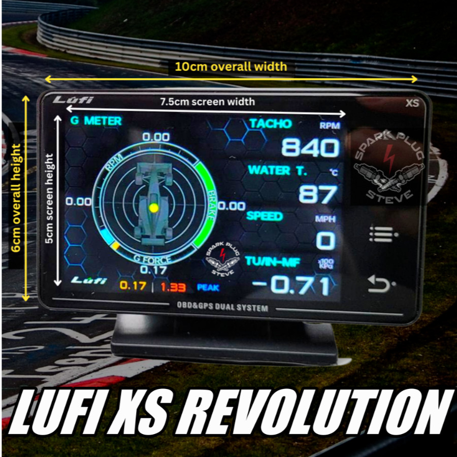LUFI XS *GENUINE* obd2 & GPS 2025 Model dash display gauge / fault code reader