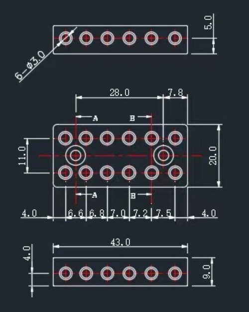 Guyker 6 String Headless Guitar Bridge String Lock
