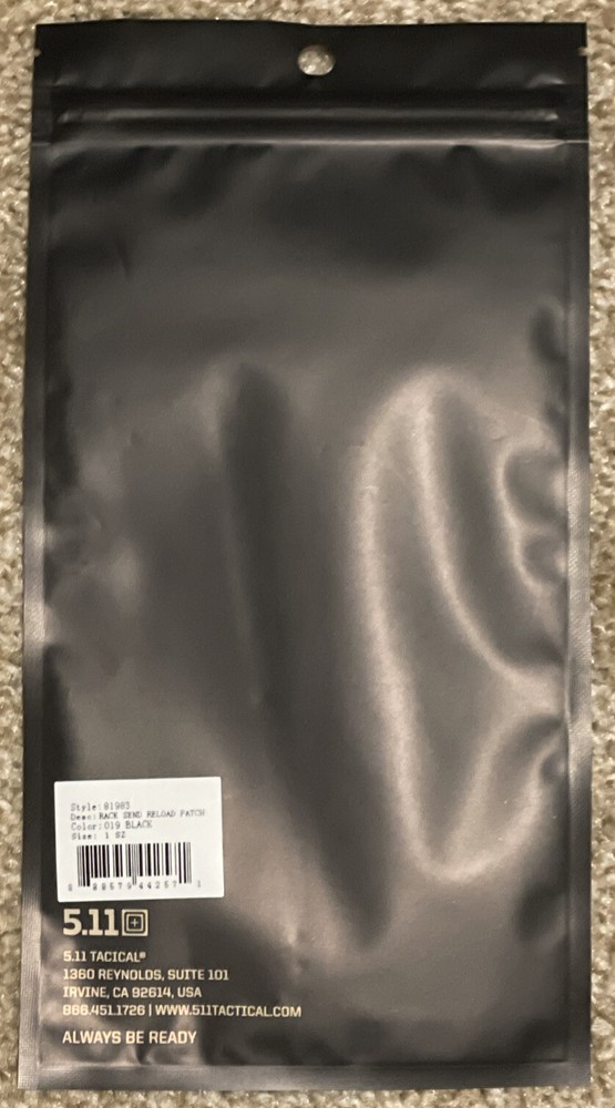 *BRAND NEW* 5.11 RACK SEND RELOAD PATCH HOOK BACKING