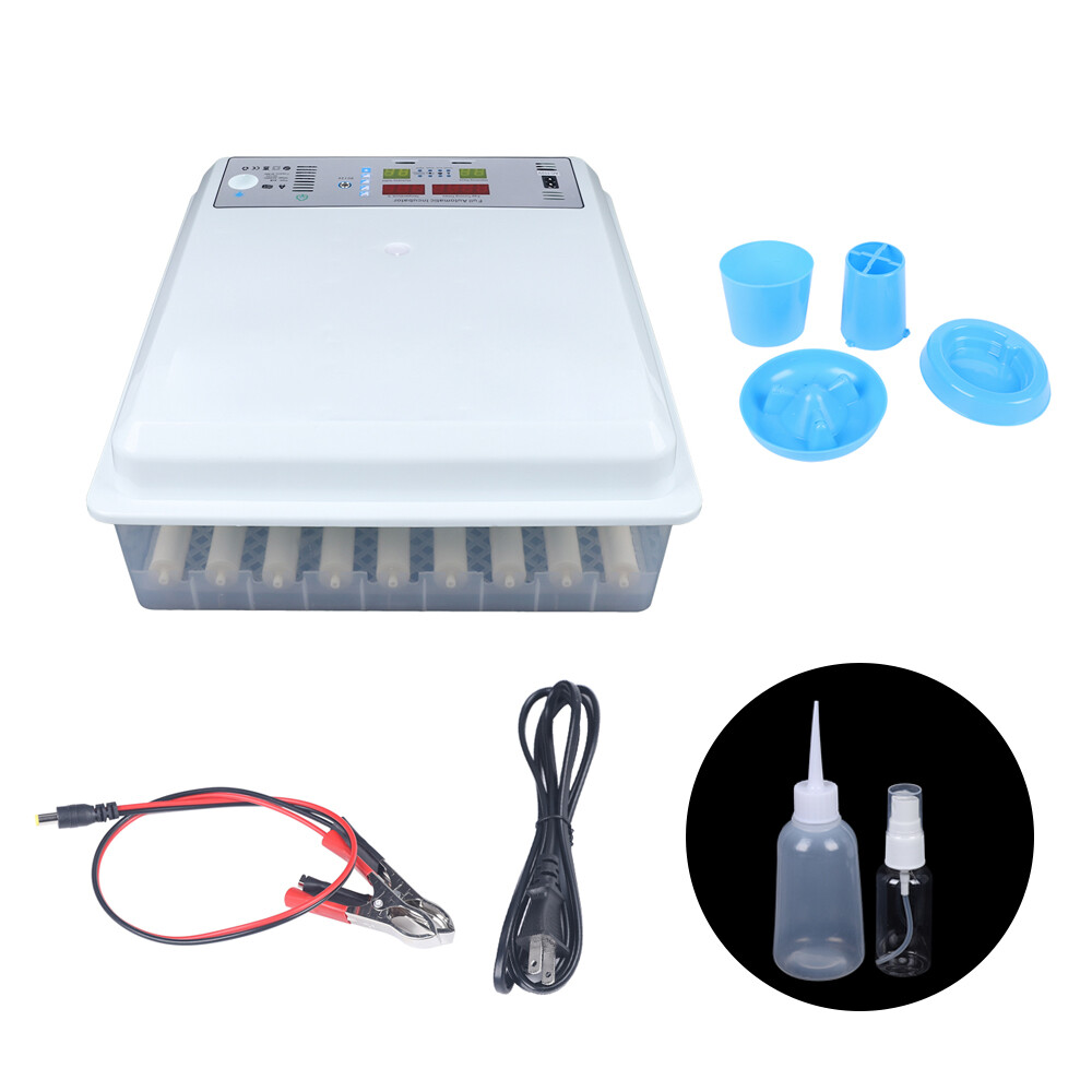 Egg Incubator 64 Eggs Fully Digital Automatic Hatcher Fits Hatching Chicken Farm