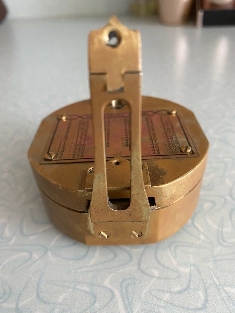 Vintage Natural Sine Brass Compass