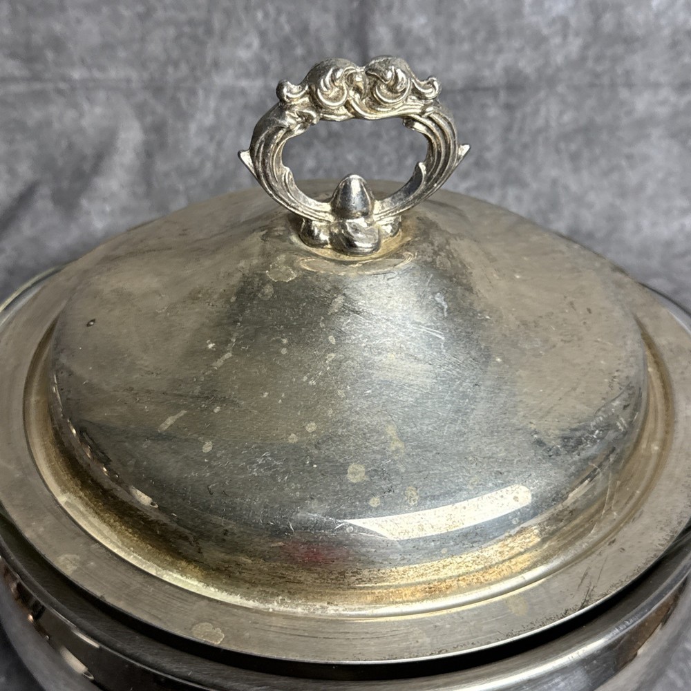 FB Rogers Silver Plate Covered Casserole Serving Dish Bowl with Insert