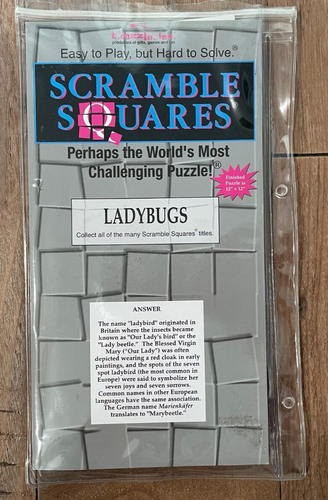 New Square-Piece Ladybug Puzzle