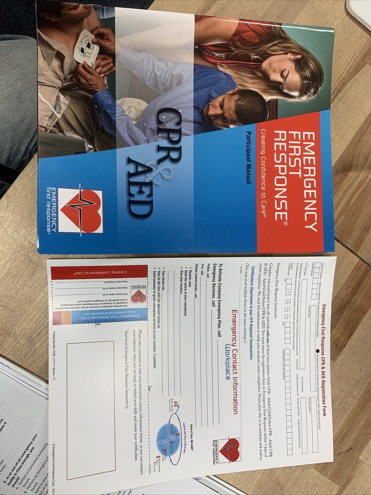 EFR CPR/AED Participant Manual Paperback
