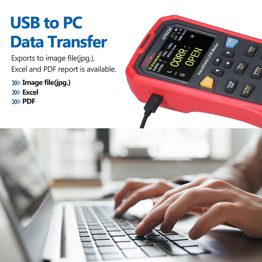 UT622A Handheld Digital LCR Meter Frequency Inductance Resistance Capacitance