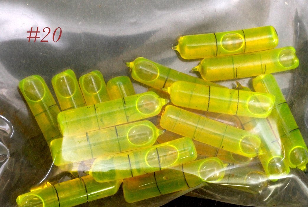 Level bubble VIAL REPLACEMENT PARTS Starrett? Stanley? davis tools 1 1/4 length