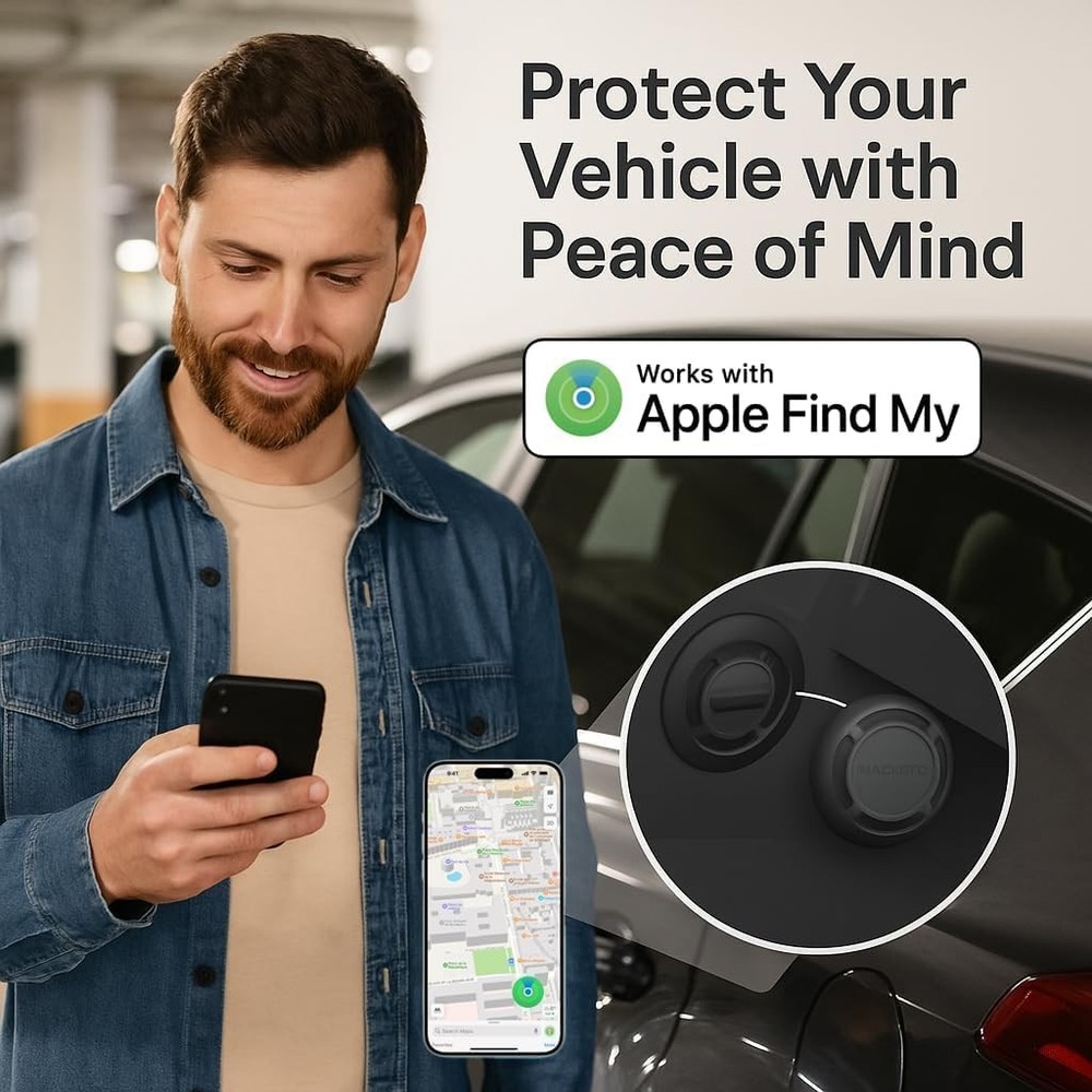 Magnetic Hidden GPS Tracker for Vehicles – Android Only, Long Bat
