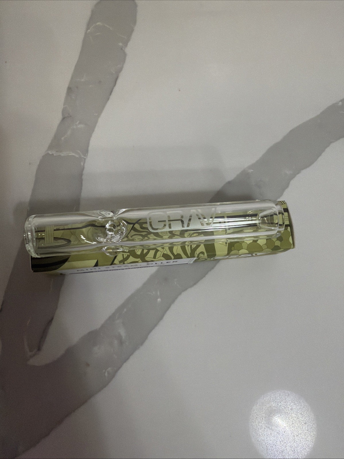 GRAV CLEAR MINI STEAMROLLER 5.25” WITH FEET POCKET PIECE TINY *SHIPS ASAP*