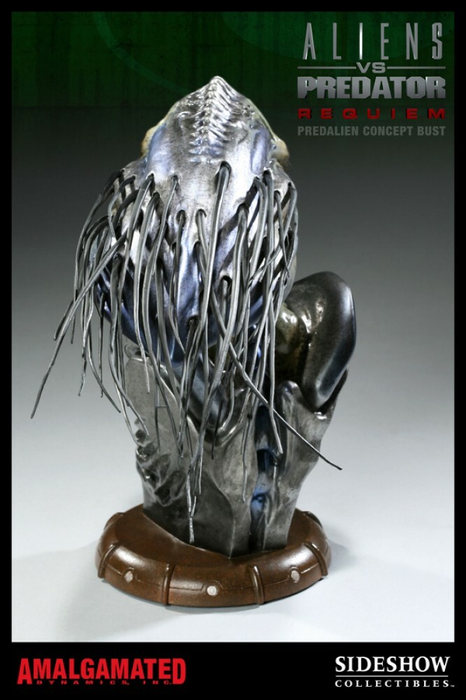 Sideshow AVP Aliens vs Predator PREDALIEN Concept Bust Maquette Statue w/Shipper