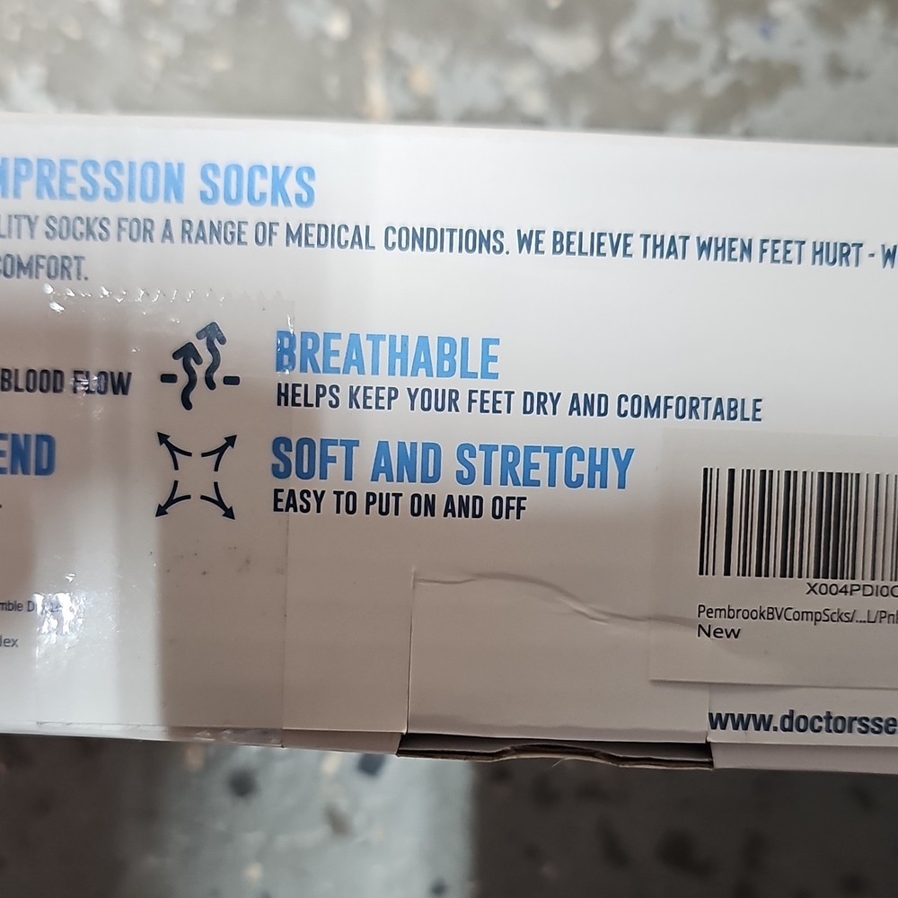 Doctor's Select Bamboo Viscose Blend Compression Socks Light Compression 3 Pairs