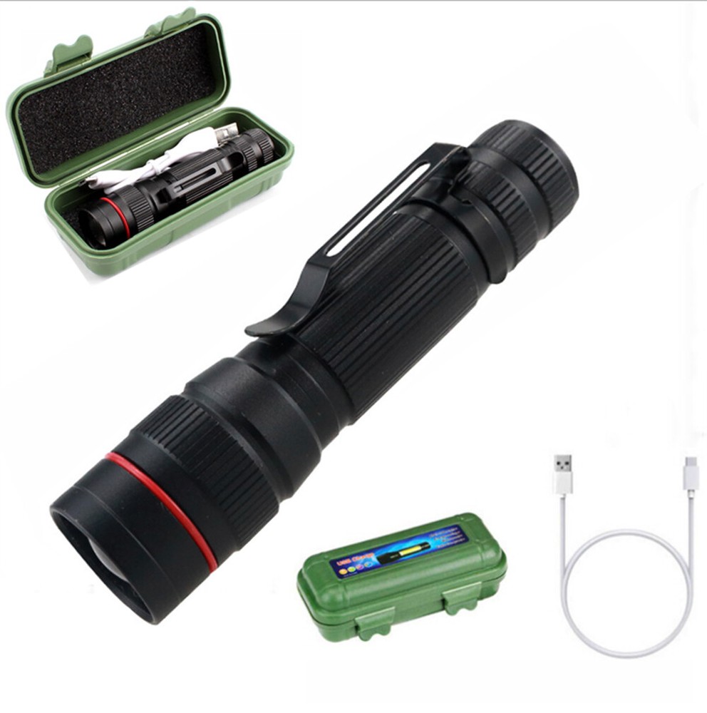 35 million lumen super bright flashlight Rechargeable small LED flashlight