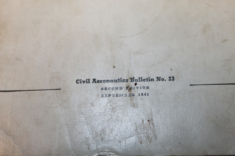 Original Early WW2 U.S. Civil Pilot Training Book, 1941 dated
