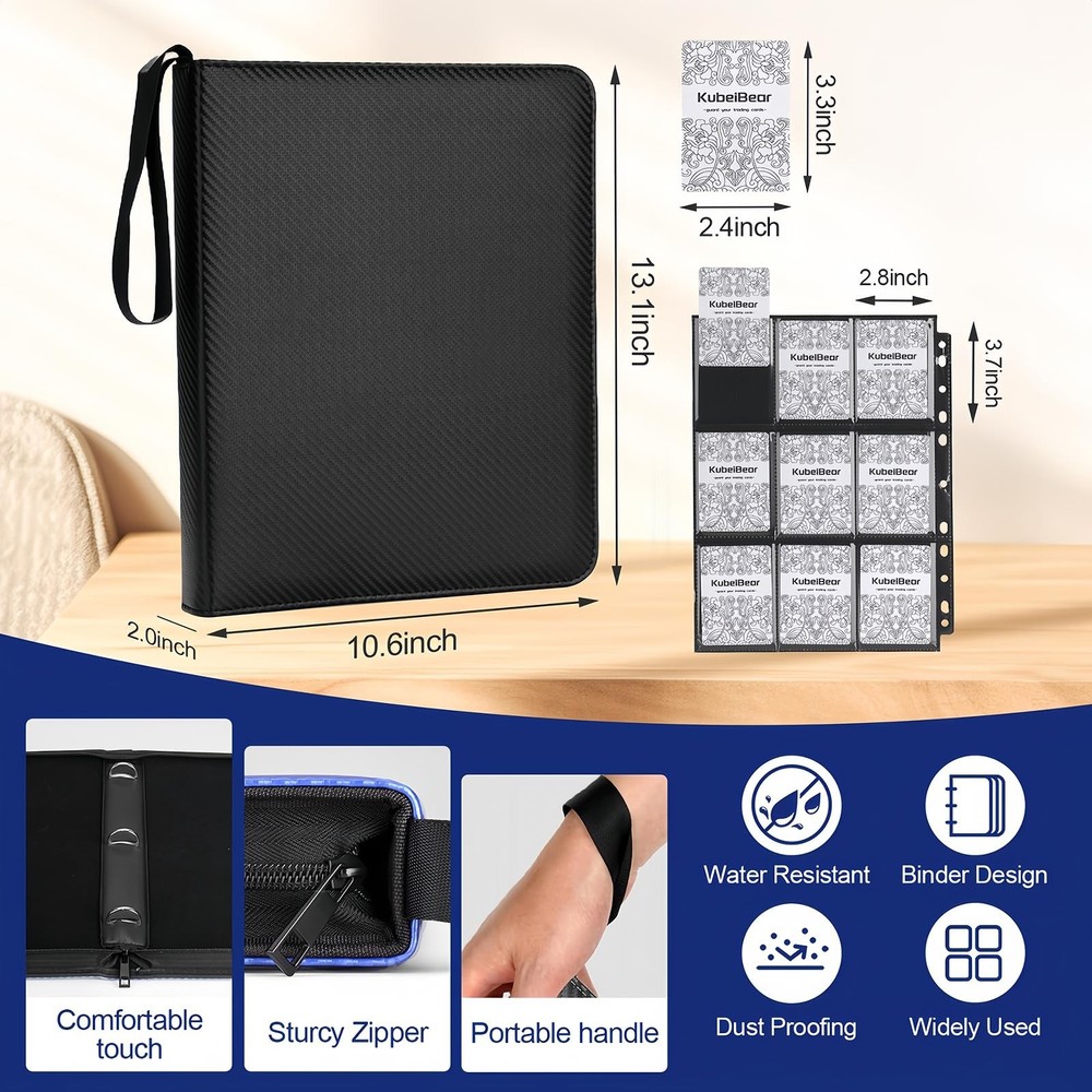 Black 9 pocket (Black, 9 Pocket)