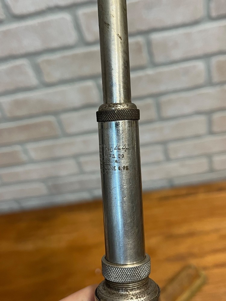 Antique North Bros Yankee No. 44 Adjustable Automatic Push Drill Orig Box & Bits